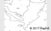 Blank Simple Map of Norre Aaby