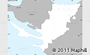 Gray Simple Map of Norre Aaby