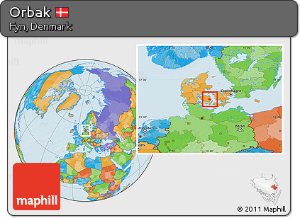 Political Location Map of Orbak