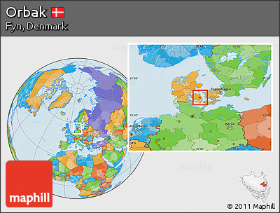 Political Location Map of Orbak