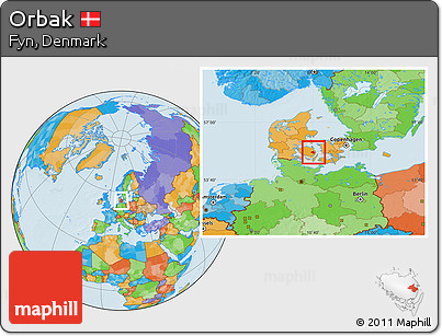 Political Location Map of Orbak