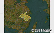 Satellite Map of Orbak, darken