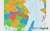 Satellite Map of Orbak, political outside
