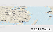 Shaded Relief Panoramic Map of Orbak