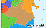 Political Simple Map of Orbak