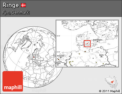Blank Location Map of Ringe