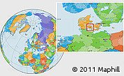 Political Location Map of Ringe
