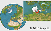 Satellite Location Map of Ringe, highlighted country