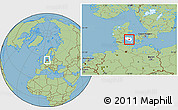 Savanna Style Location Map of Ringe, highlighted parent region