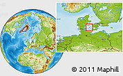 Physical Location Map of Ryslinge, highlighted parent region