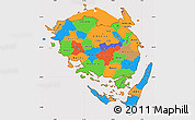 Political Simple Map of Fyn, cropped outside