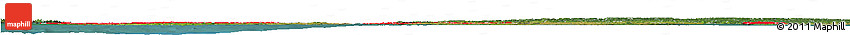 Flag Horizon Map of Denmark, satellite outside