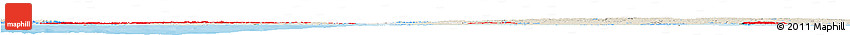 Flag Horizon Map of Denmark, shaded relief outside, bathymetry sea, flag aligned to the middle
