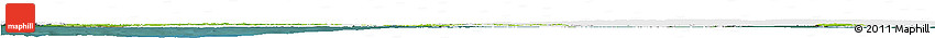 Physical Horizon Map of Denmark, single color outside, satellite sea