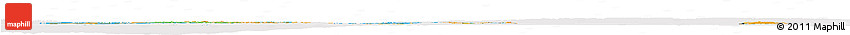 Political Horizon Map of Denmark, cropped outside