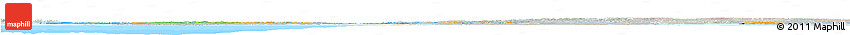 Political Horizon Map of Denmark, lighten, semi-desaturated, land only