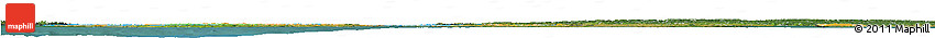 Political Horizon Map of Denmark, satellite outside