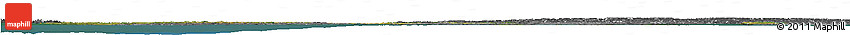 Satellite Horizon Map of Denmark, desaturated, land only