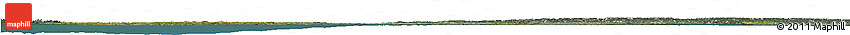 Satellite Horizon Map of Denmark, semi-desaturated, land only