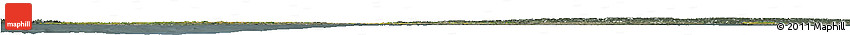Satellite Horizon Map of Denmark, semi-desaturated