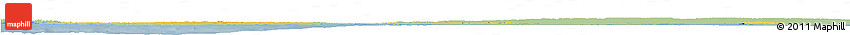 Savanna Style Horizon Map of Denmark, single color outside
