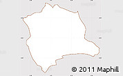 Classic Style Simple Map of Albertslund, cropped outside