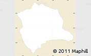 Classic Style Simple Map of Albertslund, single color outside