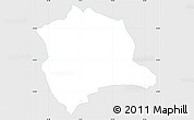 Silver Style Simple Map of Albertslund, single color outside
