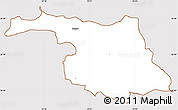 Classic Style Simple Map of Ballerup, cropped outside