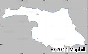 Gray Simple Map of Ballerup, single color outside