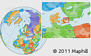 Political Location Map of Brondby