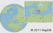 Savanna Style Location Map of Brondby