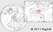 Blank Location Map of Greve, highlighted parent region