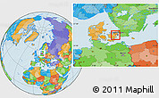 Political Location Map of Greve
