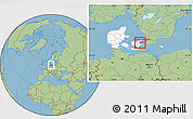 Savanna Style Location Map of Greve, highlighted country, highlighted parent region