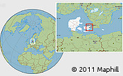 Savanna Style Location Map of Greve, highlighted country