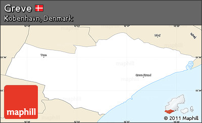 Classic Style Simple Map of Greve