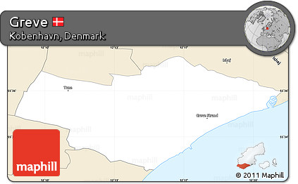 Classic Style Simple Map of Greve