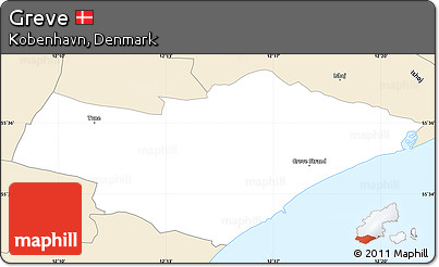 Classic Style Simple Map of Greve