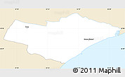 Classic Style Simple Map of Greve, single color outside