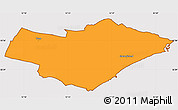 Political Simple Map of Greve, cropped outside