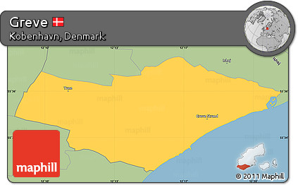Savanna Style Simple Map of Greve