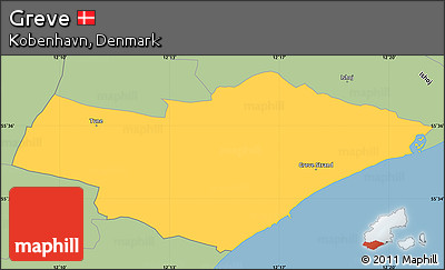 Savanna Style Simple Map of Greve