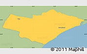 Savanna Style Simple Map of Greve, single color outside