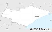Silver Style Simple Map of Greve