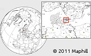 Blank Location Map of Ledoje-Smorum, highlighted country, highlighted parent region