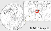 Blank Location Map of Ledoje-Smorum, highlighted parent region