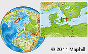 Physical Location Map of Ledoje-Smorum, highlighted parent region