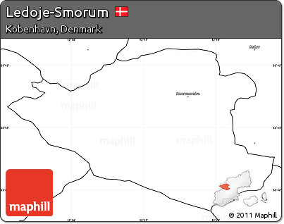 Blank Simple Map of Ledoje-Smorum