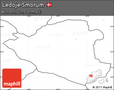 Blank Simple Map of Ledoje-Smorum, no labels
